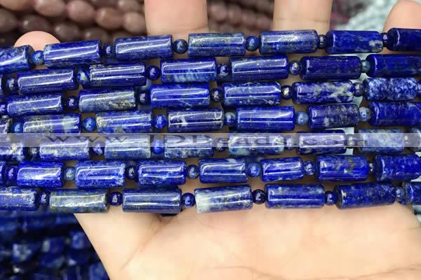 CNL1685 15.5 inches 4mm round & 6*12mm - 6*14mm tube lapis lazuli beads