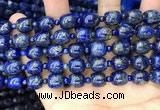 CNL1686 15.5 inches 4mm round & 9*9mm drum lapis lazuli beads