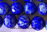 CNL1707 15.5 inches 8mm faceted round lapis lazuli beads