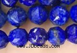 CNL1718 15.5 inches 6mm faceted nuggets lapis lazuli beads