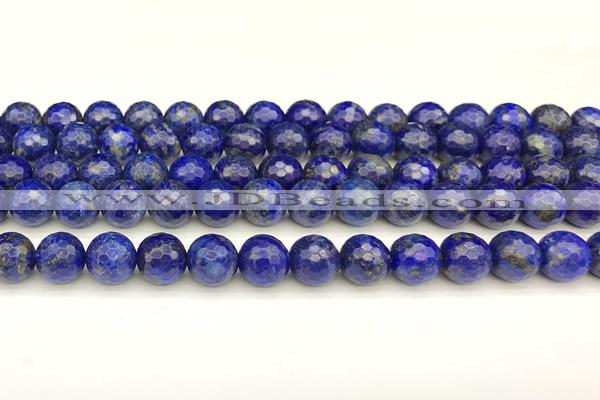 CNL1736 15 inches 8mm faceted round lapis lazuli beads