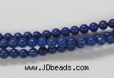 CNL203 15.5 inches 4mm round natural lapis lazuli beads wholesale