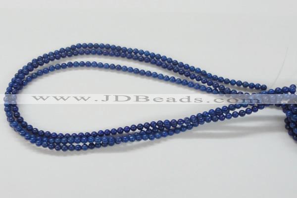 CNL203 15.5 inches 4mm round natural lapis lazuli beads wholesale