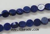 CNL240 15.5 inches 8mm coin natural lapis lazuli beads wholesale