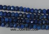 CNL426 15.5 inches 4*6mm faceted rondelle natural lapis lazuli gemstone beads