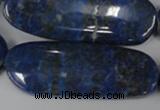 CNL490 15.5 inches 18*50mm oval natural lapis lazuli gemstone beads