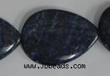 CNL507 15.5 inches 25*35mm flat teardrop natural lapis lazuli beads