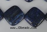 CNL526 15.5 inches 20*20mm diamond natural lapis lazuli gemstone beads