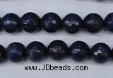 CNL603 15.5 inches 10mm faceted round natural lapis lazuli gemstone beads