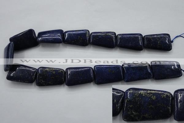 CNL675 15.5 inches 20*30mm trapezoid natural lapis lazuli beads