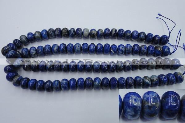 CNL725 15.5 inches 9*15mm rondelle natural lapis lazuli gemstone beads