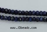 CNL871 15.5 inches 4*6mm faceted rondelle natural lapis lazuli beads