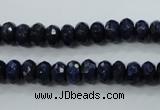 CNL872 15.5 inches 5*8mm faceted rondelle natural lapis lazuli beads