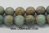 CNS03 16 inches 12mm round natural serpentine jasper beads wholesale