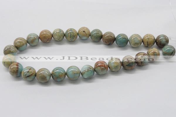 CNS04 16 inches 16mm round natural serpentine jasper beads wholesale