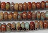 CNS130 15.5 inches 6*10mm rondelle natural serpentine jasper beads