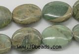 CNS14 16 inches 15*20mm oval natural serpentine jasper beads