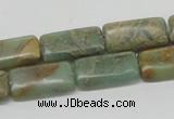 CNS19 16 inches 10*20mm rectangle natural serpentine jasper beads