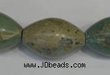 CNS208 15.5 inches 20*30mm rice natural serpentine jasper beads