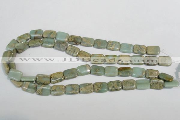 CNS255 15.5 inches 12*16mm rectangle natural serpentine jasper beads