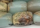 CNS312 15.5 inches 12*16mm drum serpentine jasper beads