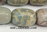 CNS313 15.5 inches 13*18mm drum serpentine jasper beads