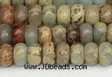 CNS323 15.5 inches 2.5*4mm rondelle serpentine jasper beads