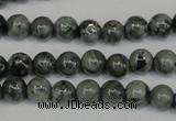 CNS400 15.5 inches 4mm round natural serpentine jasper beads