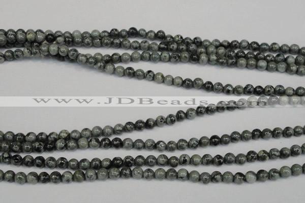 CNS400 15.5 inches 4mm round natural serpentine jasper beads