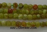 CNS599 15.5 inches 3mm round green dragon serpentine jasper beads