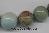 CNS70 15.5 inches 12mm - 24mm round natural serpentine jasper beads