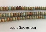 CNS714 15.5 inches 5*8mm rondelle serpentine jasper beads wholesale