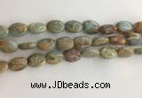 CNS724 15.5 inches 10*14mm oval serpentine jasper beads wholesale