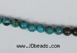 CNT02 16 inches 6mm round natural turquoise beads wholesale