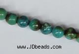 CNT04 16 inches natural turquoise 8mm round beads wholesale