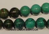 CNT107 15.5 inches 12mm round natural turquoise beads wholesale