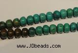 CNT111 15.5 inches 4*7mm rondelle natural turquoise beads wholesale