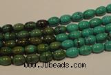 CNT116 15.5 inches 4*6mm rice natural turquoise beads wholesale