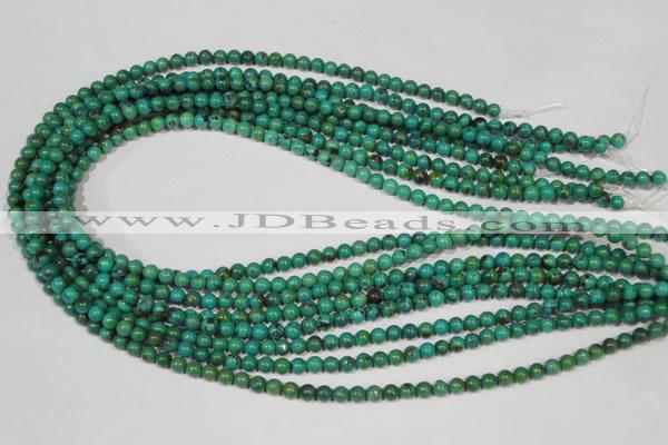 CNT204 15.5 inches 4.5mm round natural turquoise beads wholesale