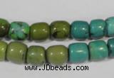 CNT211 15.5 inches 8*8mm – 8*10mm drum natural turquoise beads wholesale