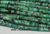 CNT216 15.5 inches 2.5*3mm heishi natural turquoise beads wholesale