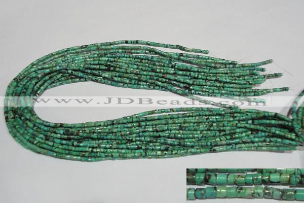 CNT216 15.5 inches 2.5*3mm heishi natural turquoise beads wholesale