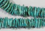 CNT228 15.5 inches 2*6mm - 5*22mm dish natural turquoise beads wholesale