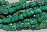 CNT234 15.5 inches 6*9mm bone natural turquoise beads wholesale