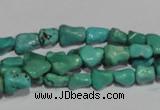 CNT236 15.5 inches 7*9mm bone natural turquoise beads wholesale