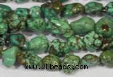 CNT243 15.5 inches 8*10mm - 10*14mm nuggets natural turquoise beads