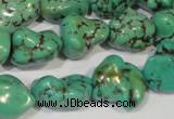 CNT244 15.5 inches 12*16mm - 15*20mm nuggets natural turquoise beads