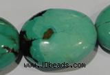 CNT270 15.5 inches 26*32mm - 30*40mm nuggets natural turquoise beads