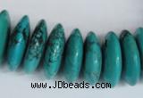 CNT29 16 inches 8*25mm rondelle natural turquoise beads wholesale