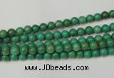 CNT350 15.5 inches 4mm round turquoise beads wholesale